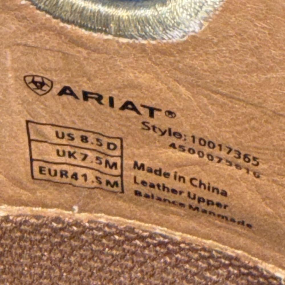 Ariat Sport Western Boots for Men 8.5 D Brown Cowboy Classic - Picture 11 of 14